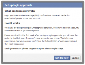 Facebook login approval security setting explained