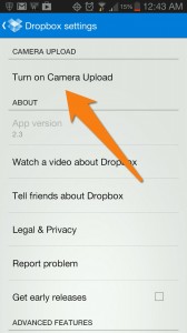 DropBox Camera Upload feature